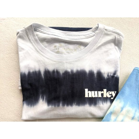 2 Lot Men's Hurley Everyday Washed T-Shirt Size Large Tie Dye Blue Green NEW - Picture 2 of 7